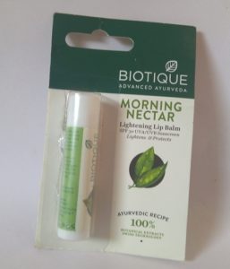 IMG 20170922 113453 257x300 Biotique Morning Nectar Lightening Lip Balm Review