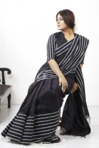 images 17 201x300 Chic Striped Sarees For Diva Ethnic Look