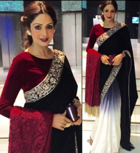 2208 look pic upload 2015 12 21 05 56 41 275x300 Rock Velvet Saree Trend This Fall
