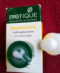 IMG 20171213 134210 247x300 Biotique Dandelion Visibly Ageless Serum Review