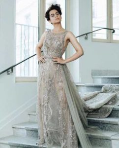 %name Kangana Ranaut Sheer Gown At Cannes 2018