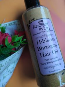 IMG 20180821 123404 225x300 Ancient Living Hibiscus Bhringraj Hair Oil Review