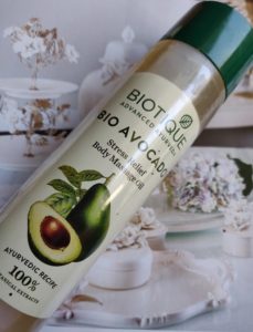 biotique bio avocado body massage 229x300 Biotique Bio Avocado Stress Relief Body Massage Oil Review