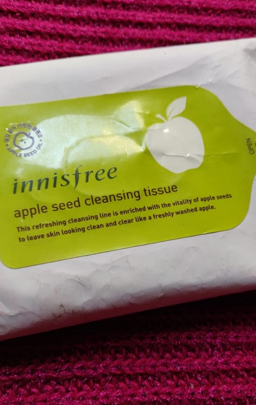 Innisfree apple seed tissue 2 Innisfree Apple Seed Cleansing Tissue Review