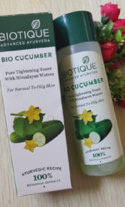 Biotique bio cucumber 181x300 Biotique Bio Cucumber Pore Tightening Toner Review